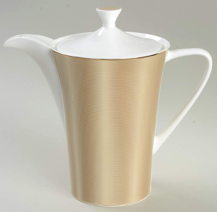 Silk Champagne Tea/Coffee Pot & Lid by Nikko-1
