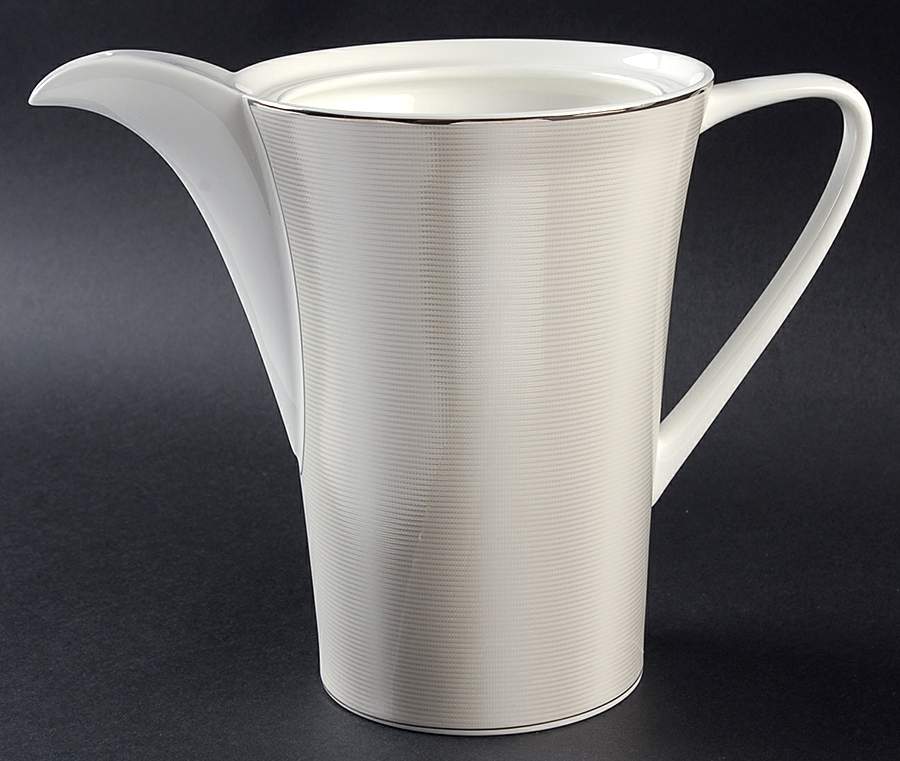 Silk Platinum Tea/Coffee Pot No Lid by Nikko-1