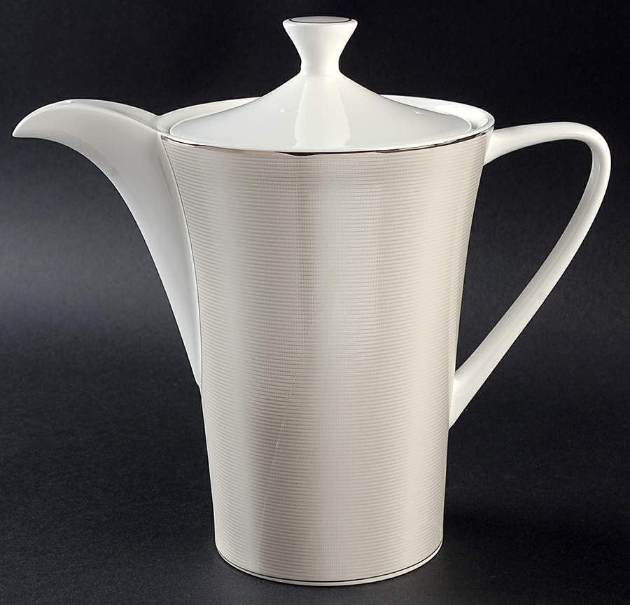 Silk Platinum Tea/Coffee Pot & Lid by Nikko-1