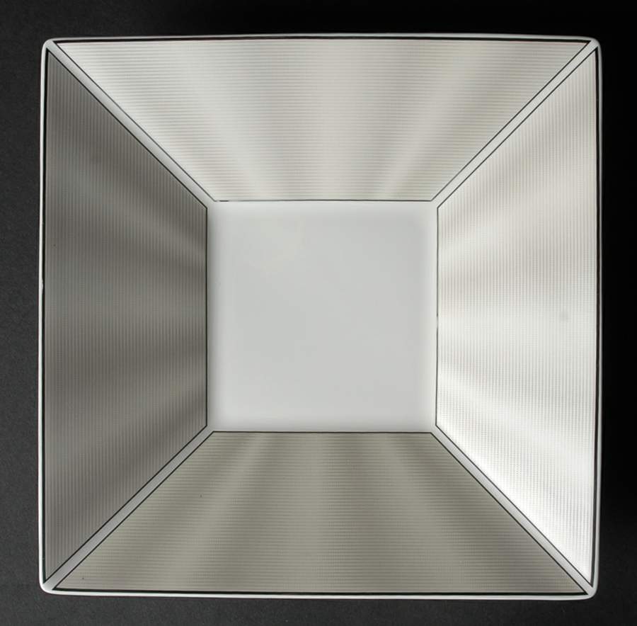 Silk Platinum Square Salad Plate by Nikko-1