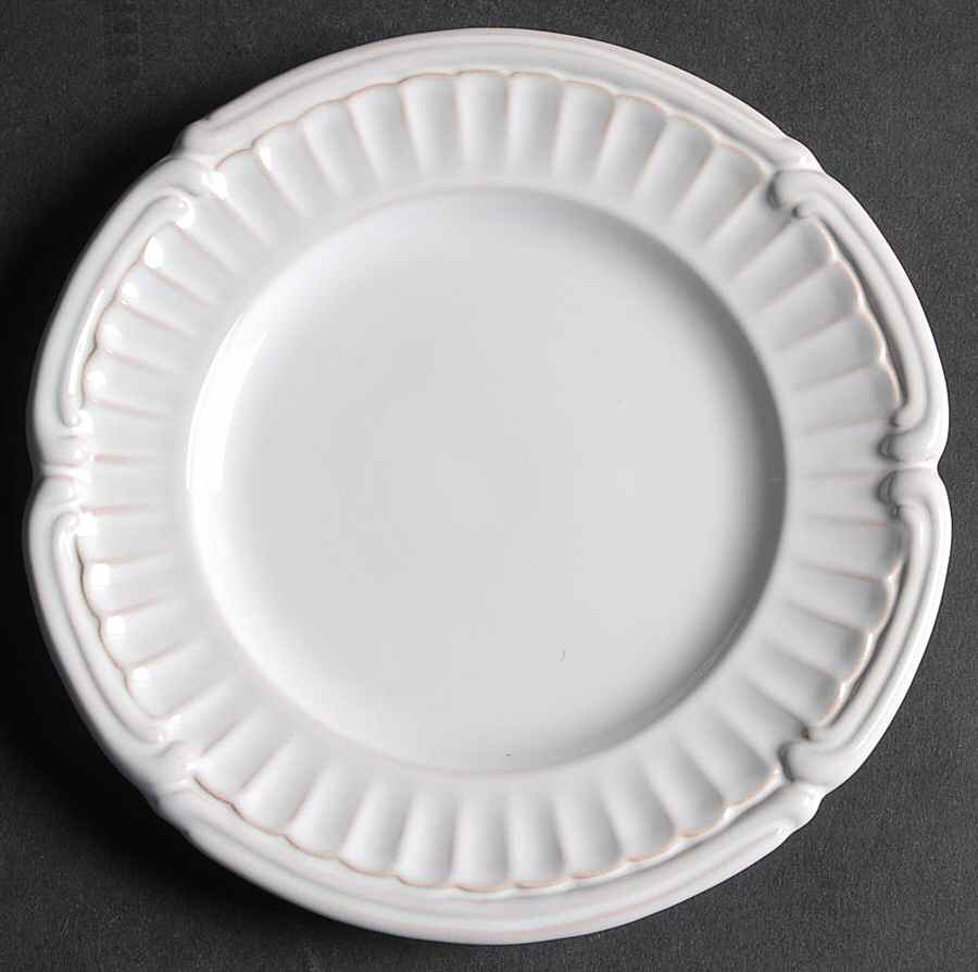 Beyerle Blanc Bread & Butter Plate by Niderviller (France)-1