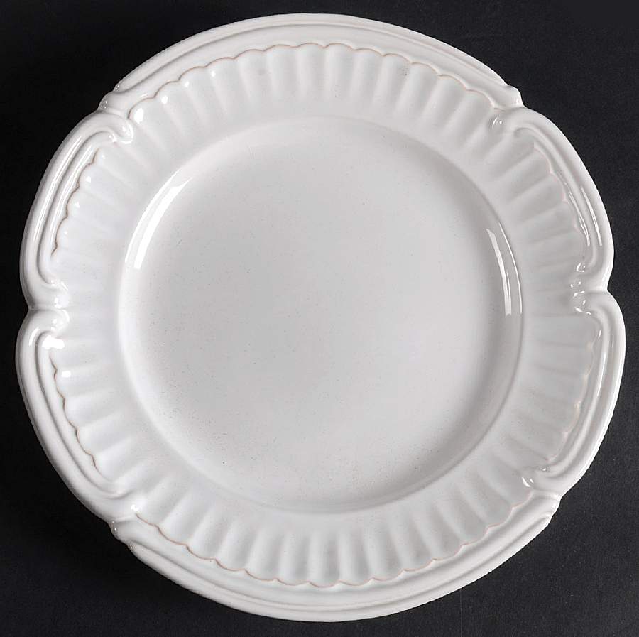 Beyerle Blanc Salad/Dessert Plate by Niderviller (France)-1