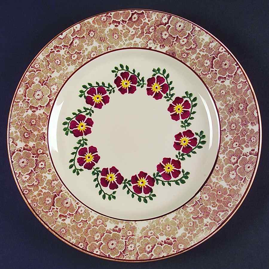 Victorian Old Rose Brown Dinner Plate by Nicholas Mosse-1
