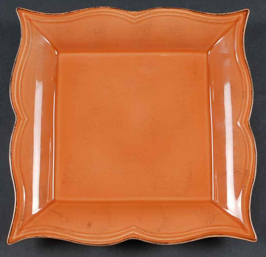 Versailles Carre Patine Terracota Salad/Dessert Plate by Niderviller (France)-1