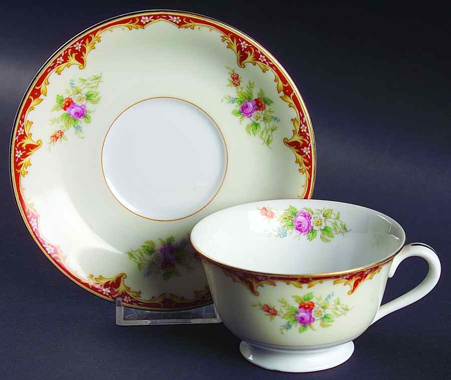 N3231 Footed Cup & Saucer Set by Noritake-1