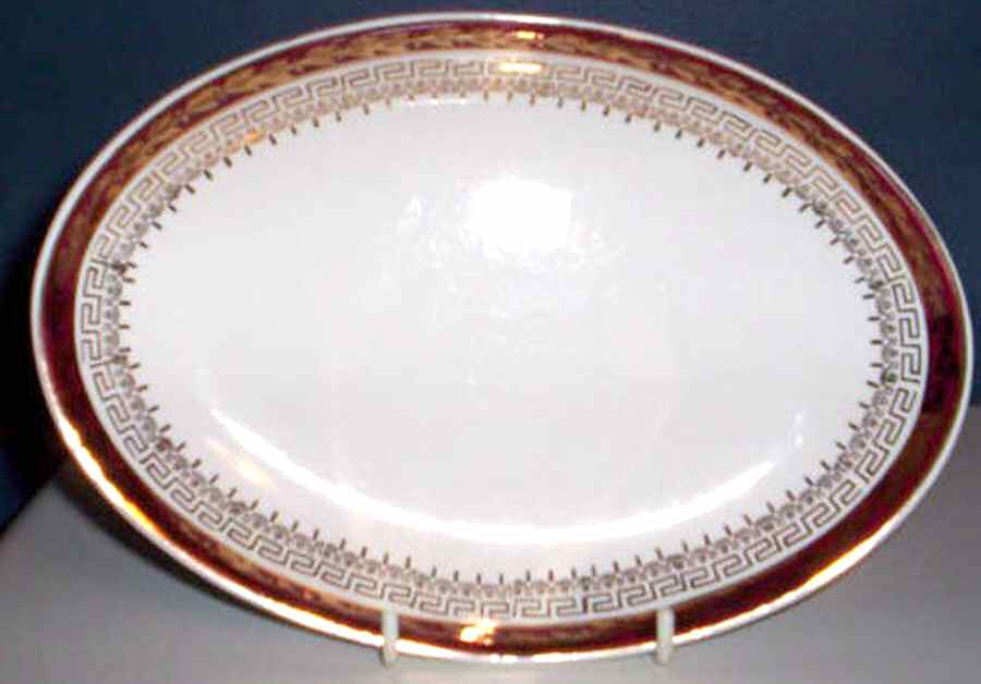 NOS1 12" Oval Serving Platter by North Stafforsdhire-1