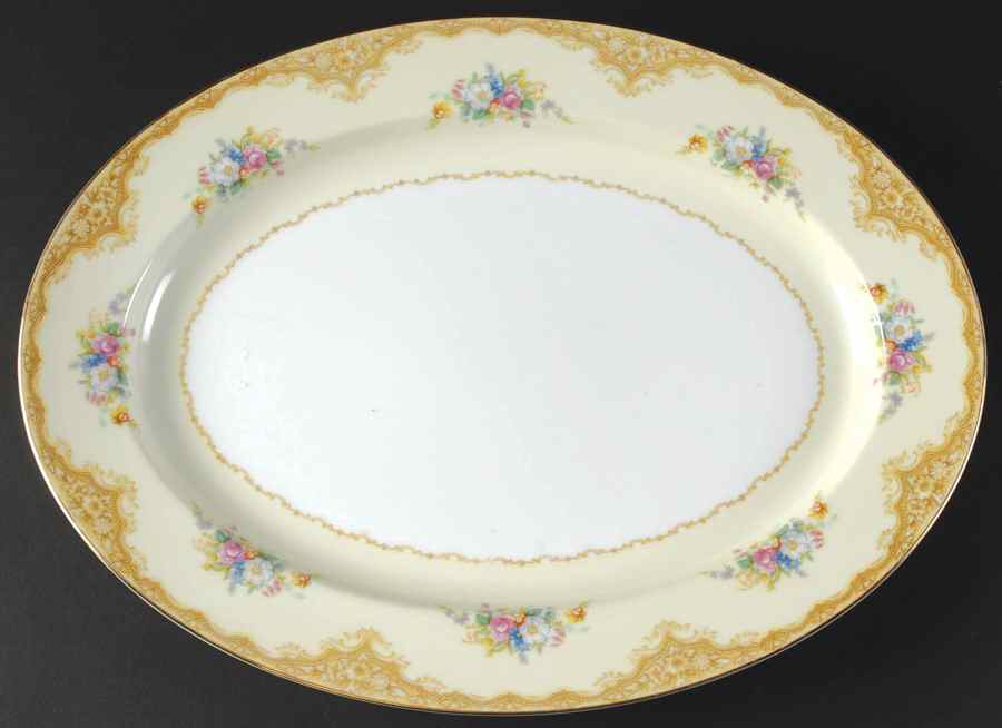 N3239 16" Oval Serving Platter by Noritake-1