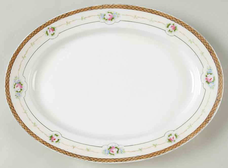 N3244 11" Oval Serving Platter by Noritake-1