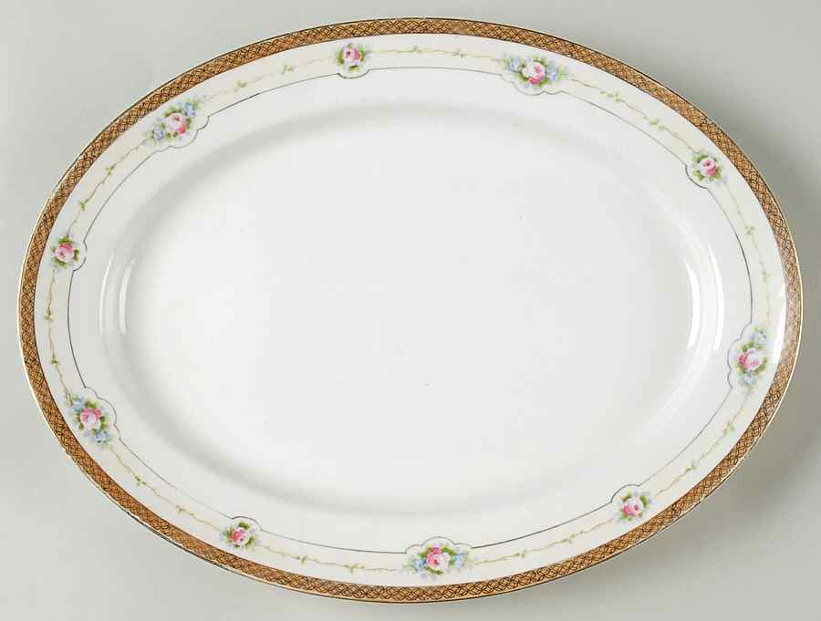 N3244 13" Oval Serving Platter by Noritake-1