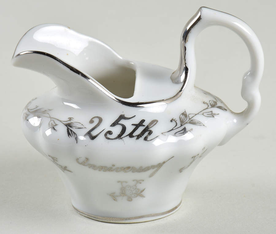 Silver Anniversary Individual Creamer by Norcrest-1