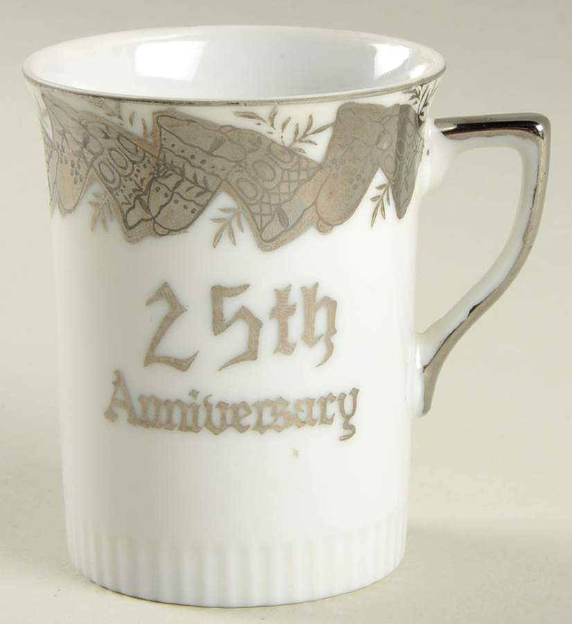Silver Anniversary Flat Cup by Norcrest-1