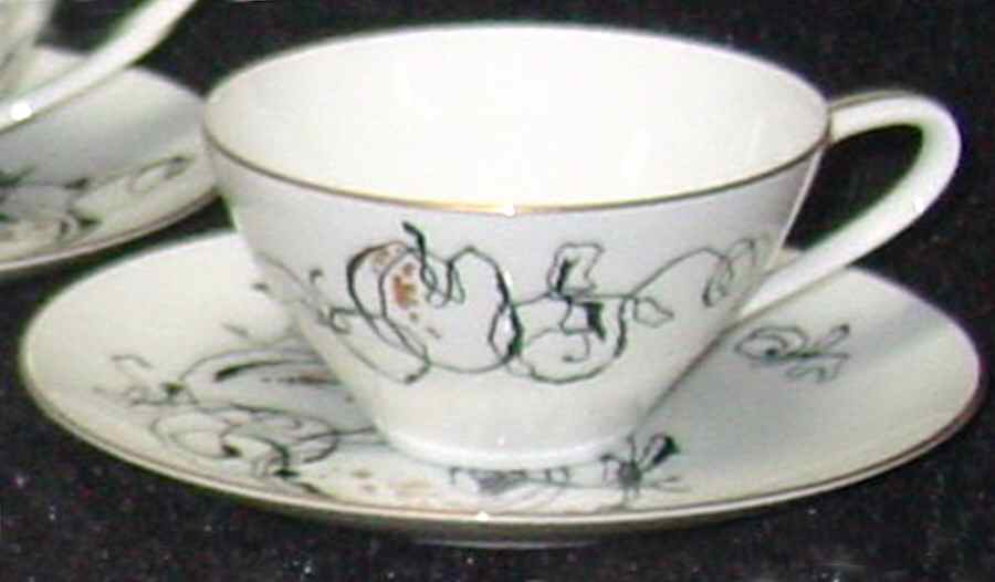 N3259 Flat Cup & Saucer Set by Noritake-1