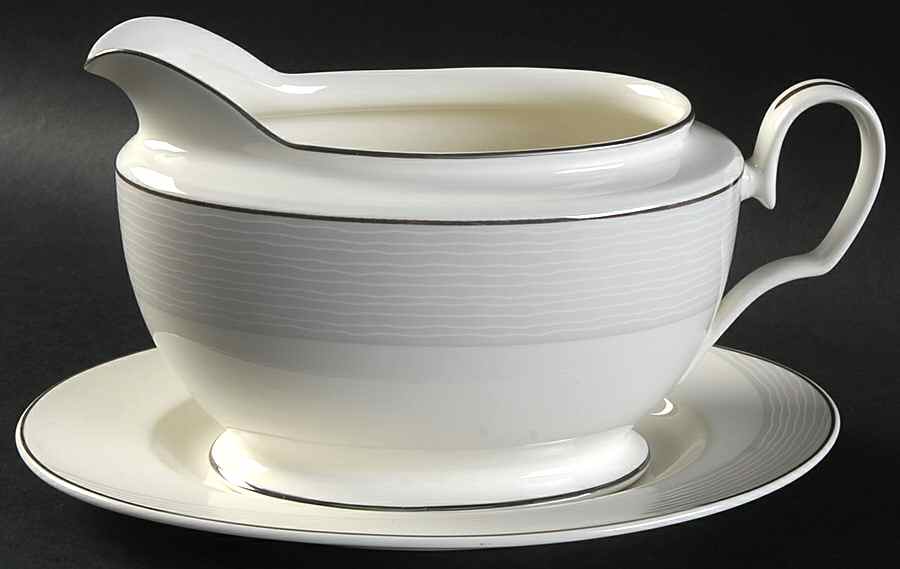 Atlantique Gravy Boat & Underplate by Noritake-1