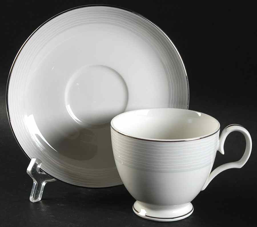 Atlantique Footed Cup & Saucer Set by Noritake-1