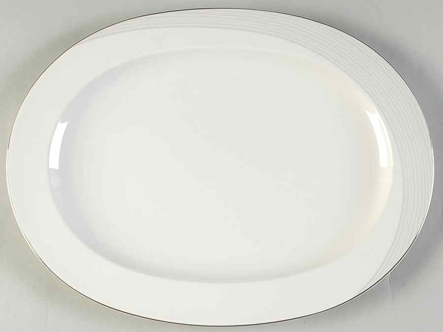 Atlantique 14" Oval Serving Platter by Noritake-1