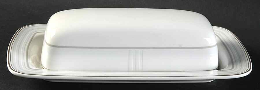 Windsor Platinum 1/4 Lb Covered Butter by Noritake-1