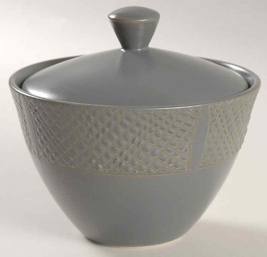 Silver Sage Sugar Bowl & Lid by Noritake-1