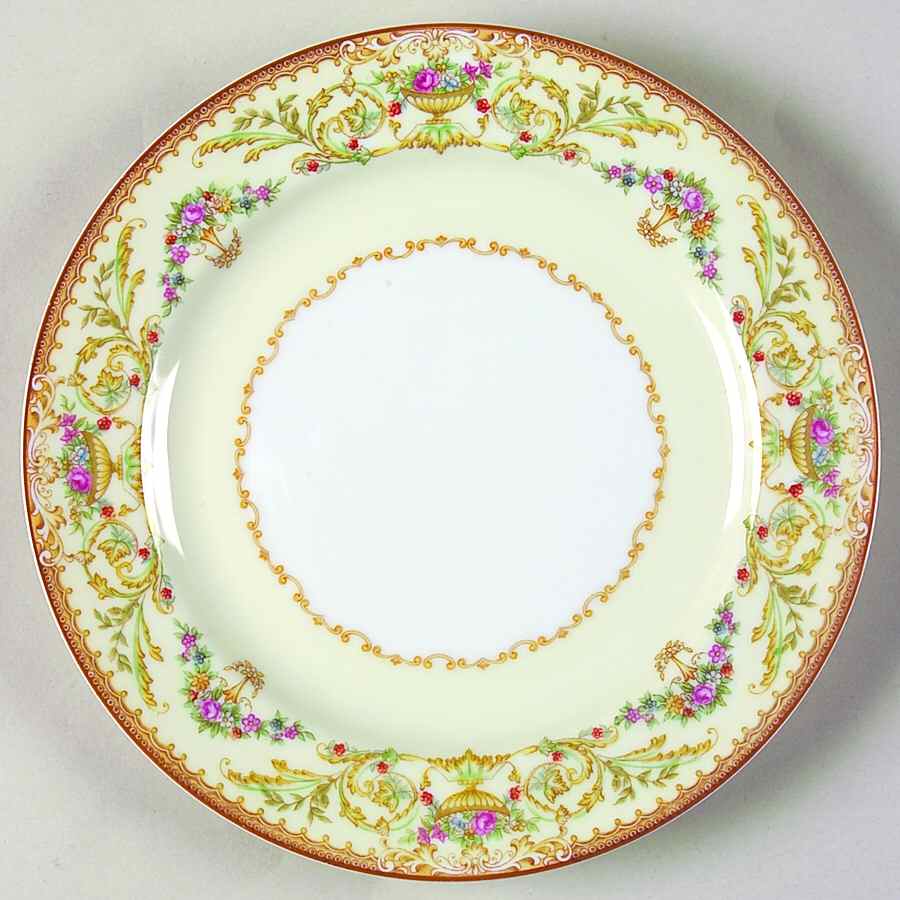 N3286 (Mustard Trim) Salad Plate by Noritake-1