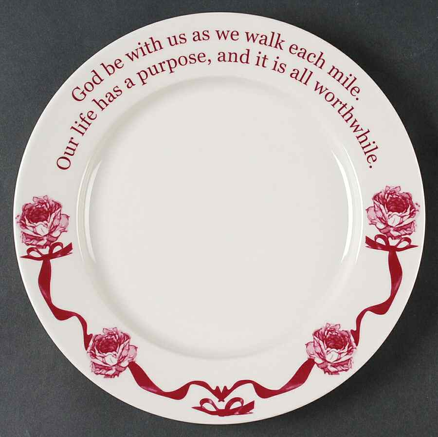 Grace Cranberry (Series 102) Dinner Plate by A New You Worldwide-1