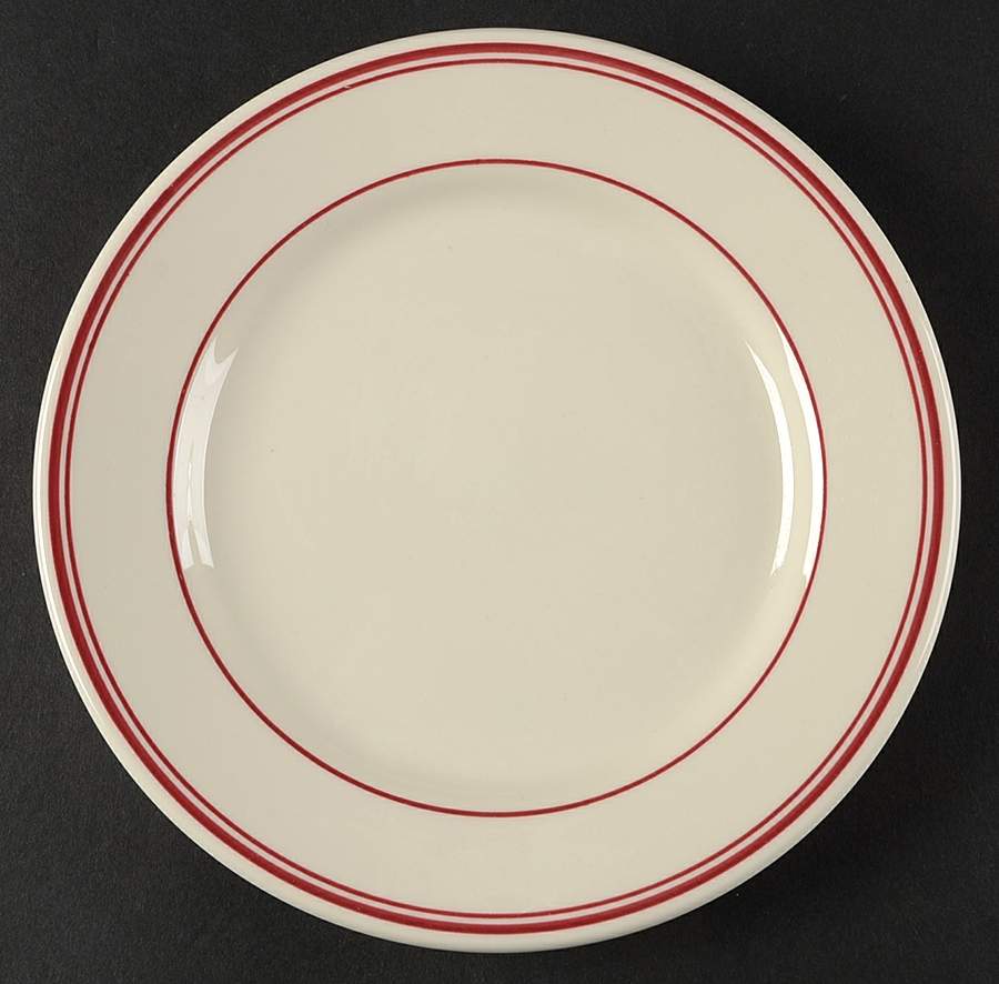 Rekindled Ruby Salad Plate by Niagara China-1