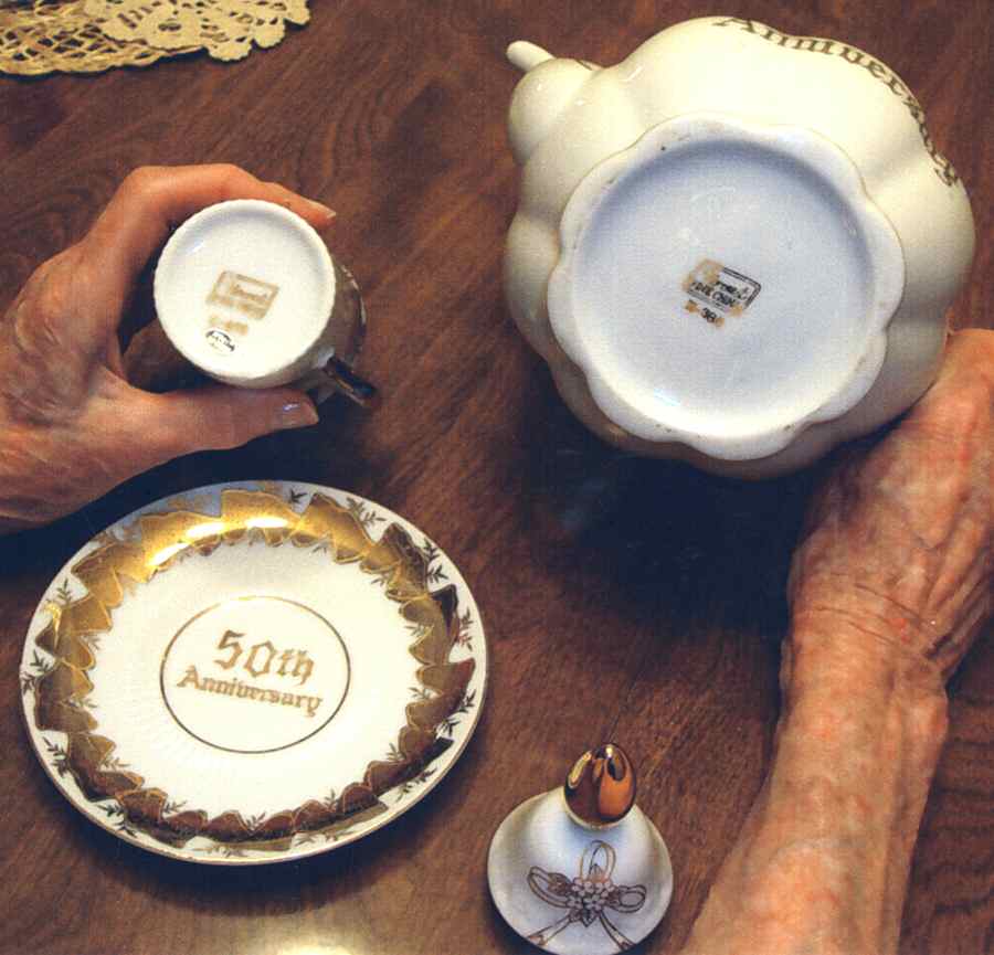 50th Anniversary Saucer by Norcrest-1