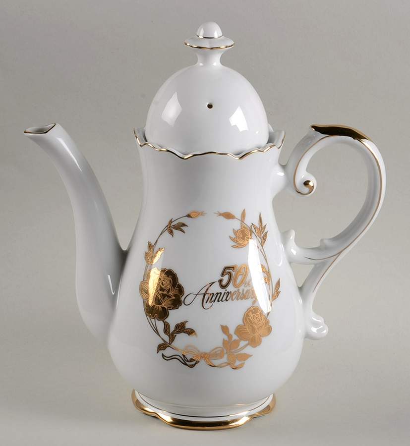 50th Anniversary Coffee Pot & Lid by Norcrest-1