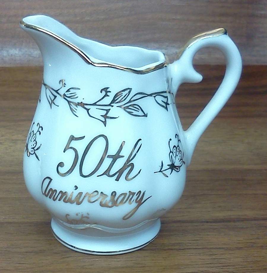50th Anniversary Creamer by Norcrest-1