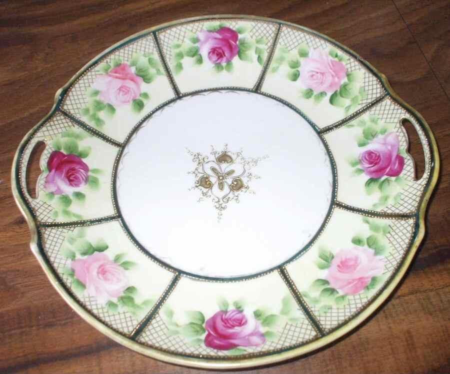 NIP183 Handled Cake Plate by Nippon-1