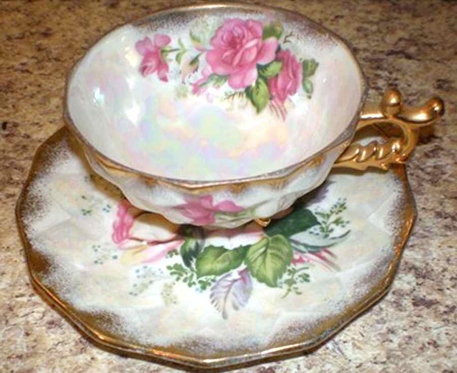 El Coronado Footed Cup & Saucer Set by Nasco (Japan)-1