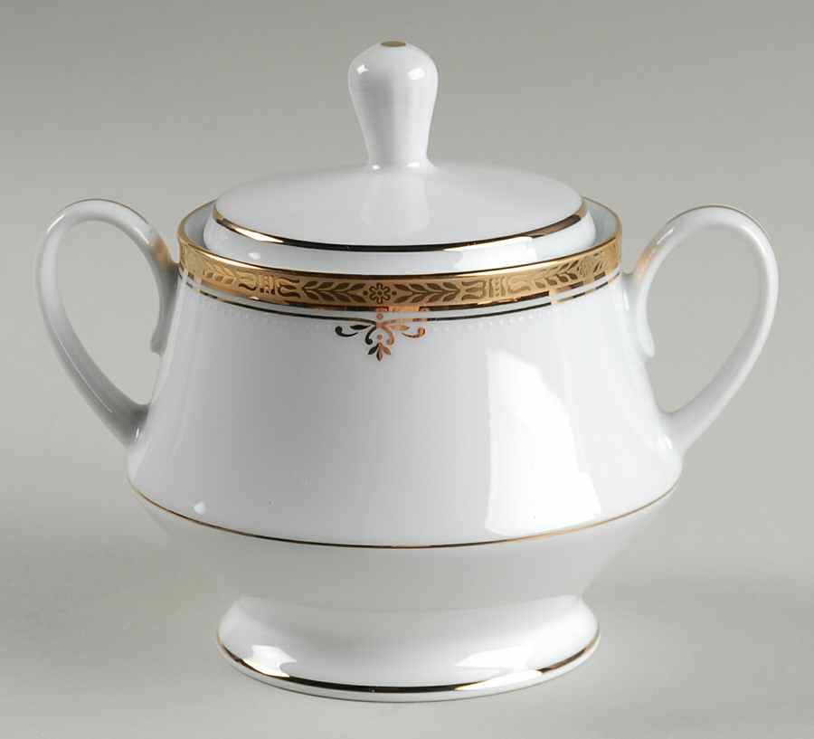 Buckingham Gold Sugar Bowl & Lid by Noritake-1