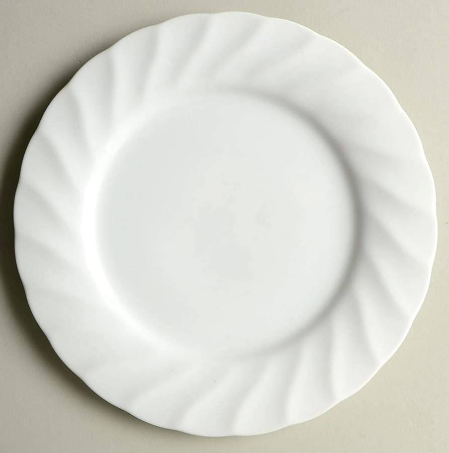 White Swirl Salad Plate by Noble Excellence-1
