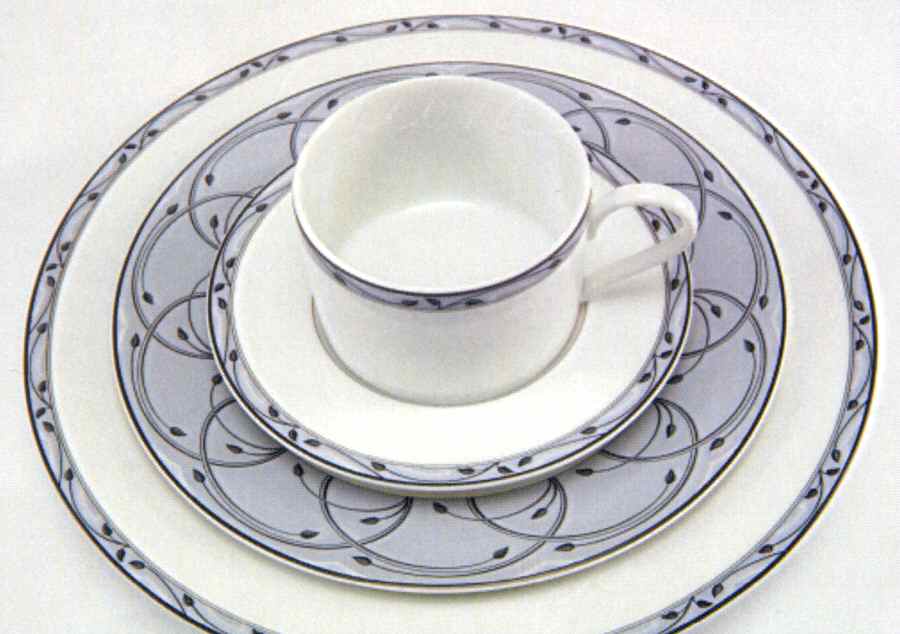 Perennial Grey Dinner Plate by Nikko-1