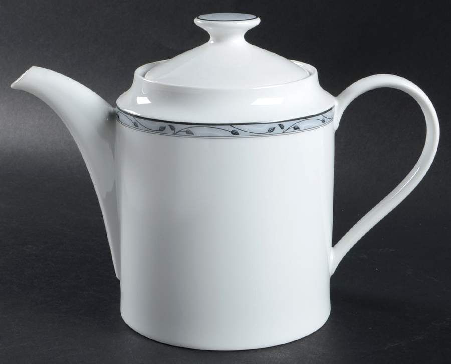 Perennial Grey Tea/Coffee Pot & Lid by Nikko-1