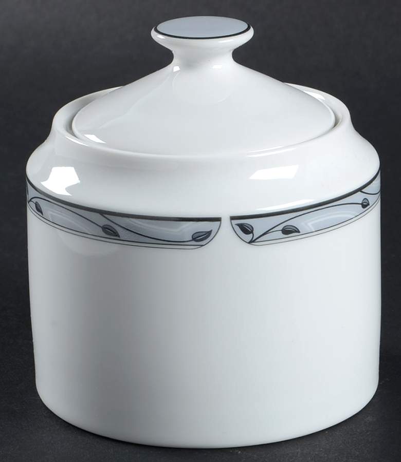 Perennial Grey Sugar Bowl & Lid by Nikko-1
