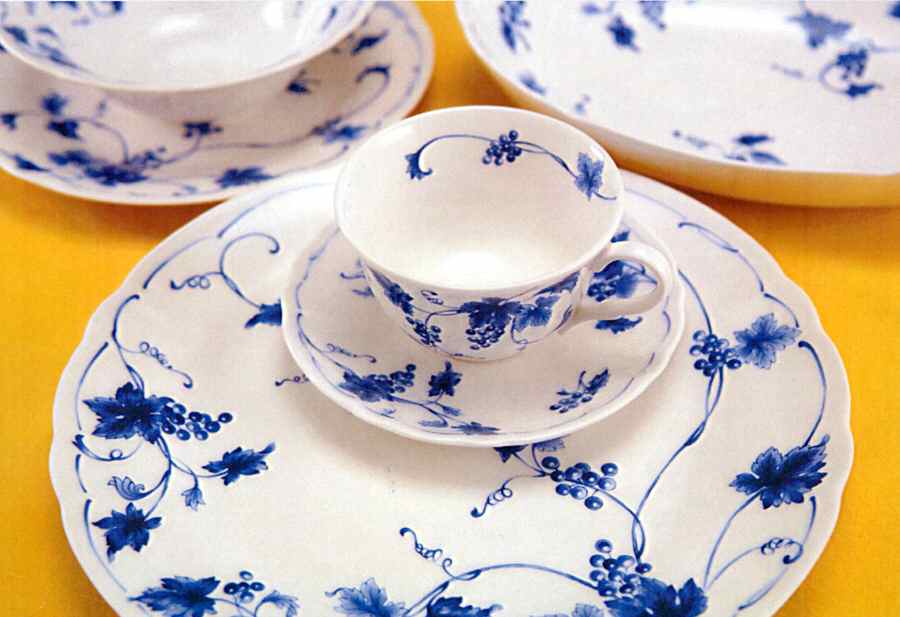Japanese Blue Dinner Plate by Nikko-1