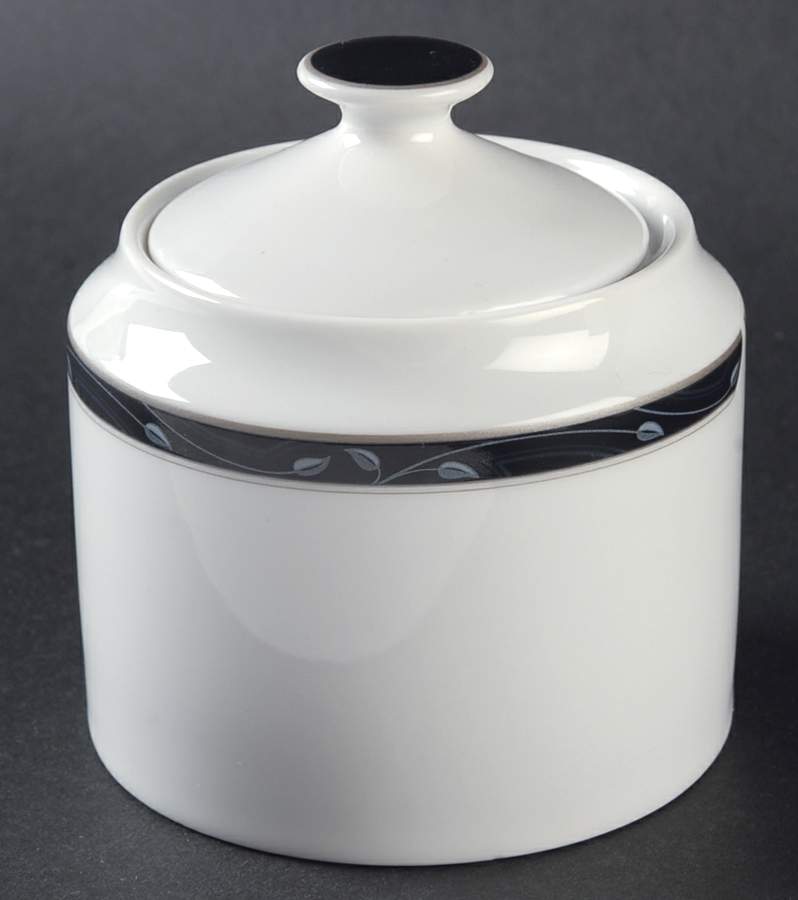 Perennial Blue Sugar Bowl & Lid by Nikko-1