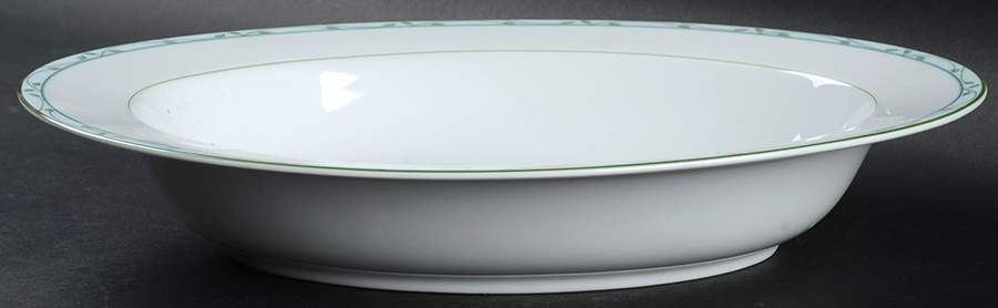 Perennial Green 11" Oval Vegetable Bowl by Nikko-1