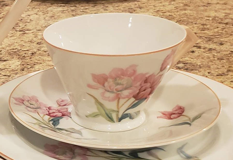 N3372 Flat Cup & Saucer Set by Noritake-1