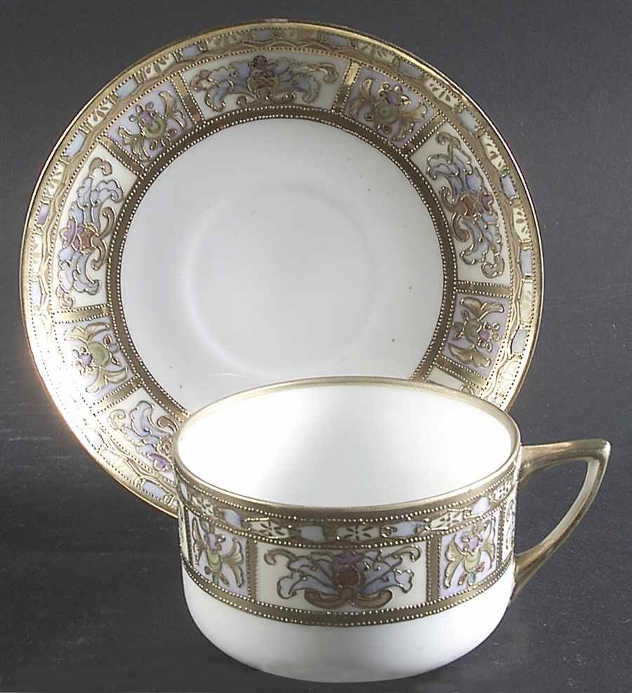 N3374 Flat Cup & Saucer Set by Noritake-1
