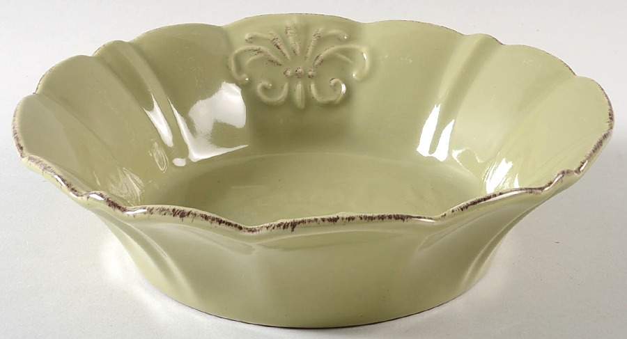 Provence Sage Green Soup/Cereal Bowl by Nina Campbell-1