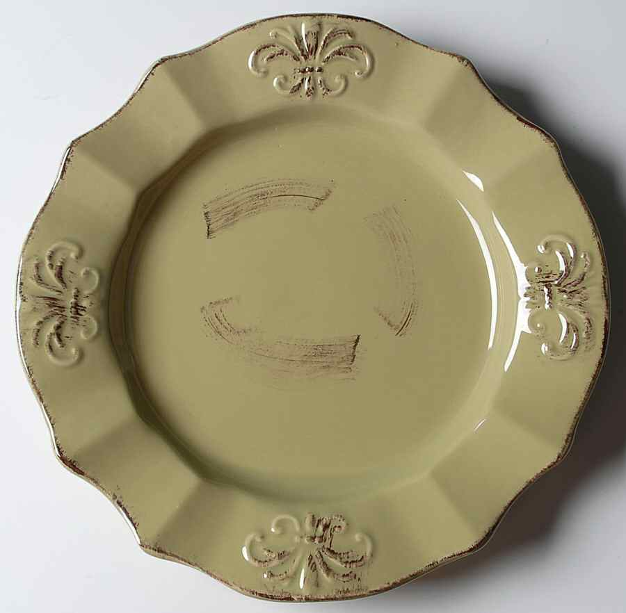 Provence Sage Green Dinner Plate by Nina Campbell-1