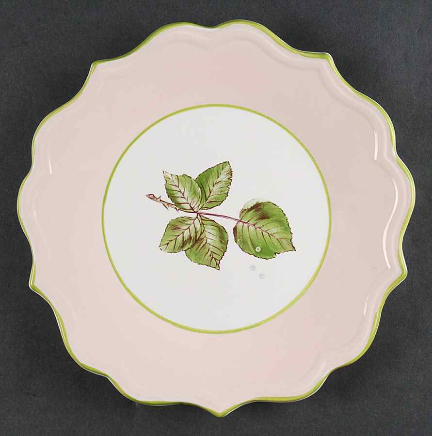 Auberpine Pink Salad Plate by Niderviller (France)-1