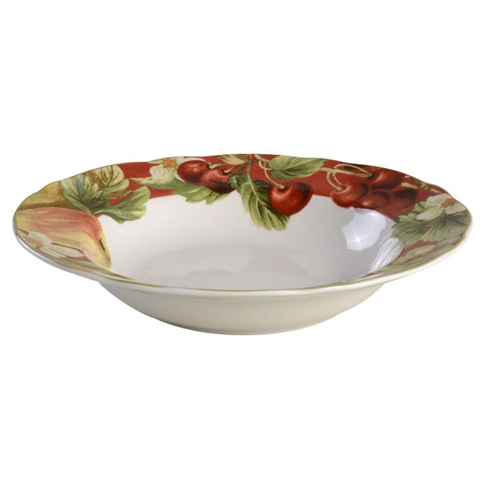 Fruit Amore Large Rim Soup Bowl by Noble Excellence-1