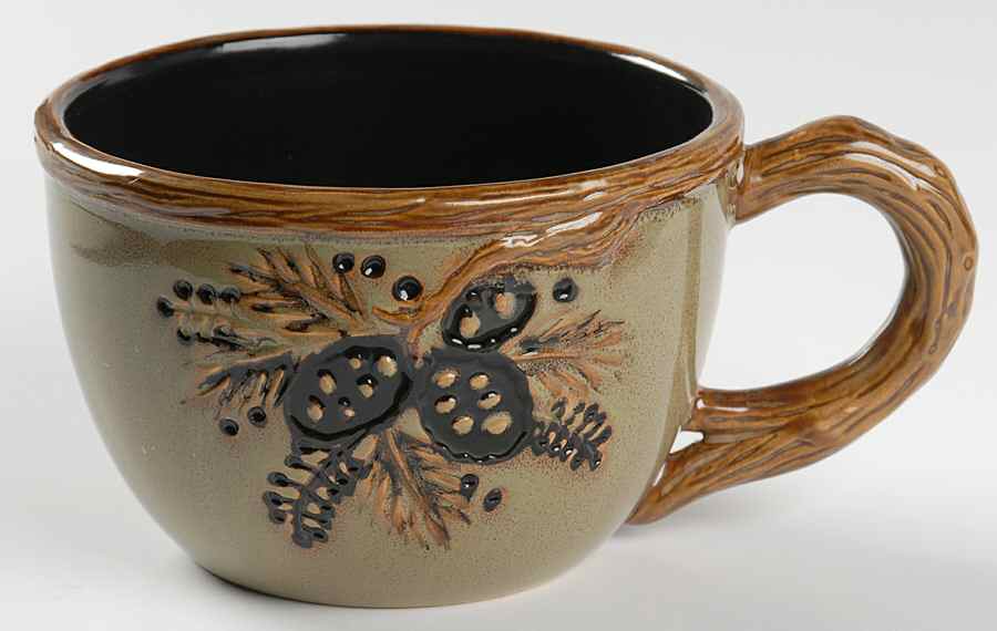 Northwoods Green Chocolate Mug by North Pole Trading Co.-1