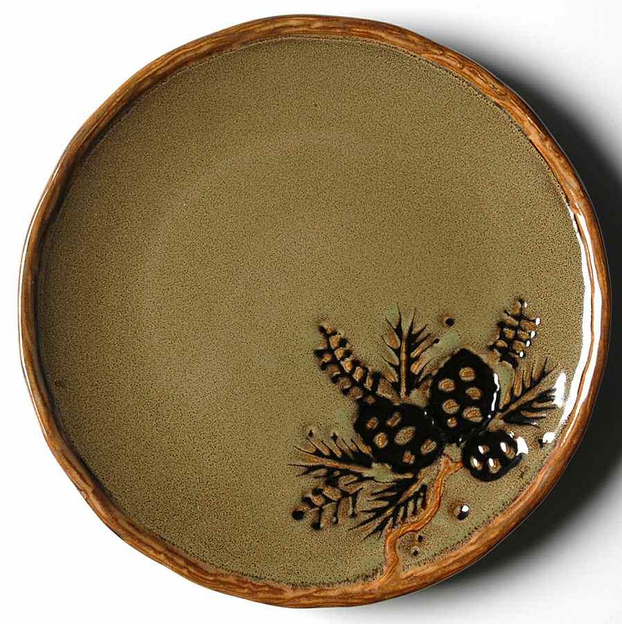 Northwoods Green Salad Plate by North Pole Trading Co.-1