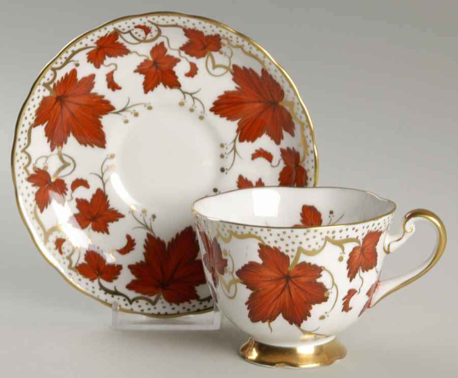 453A Footed Cup & Saucer Set by New Chelsea-1
