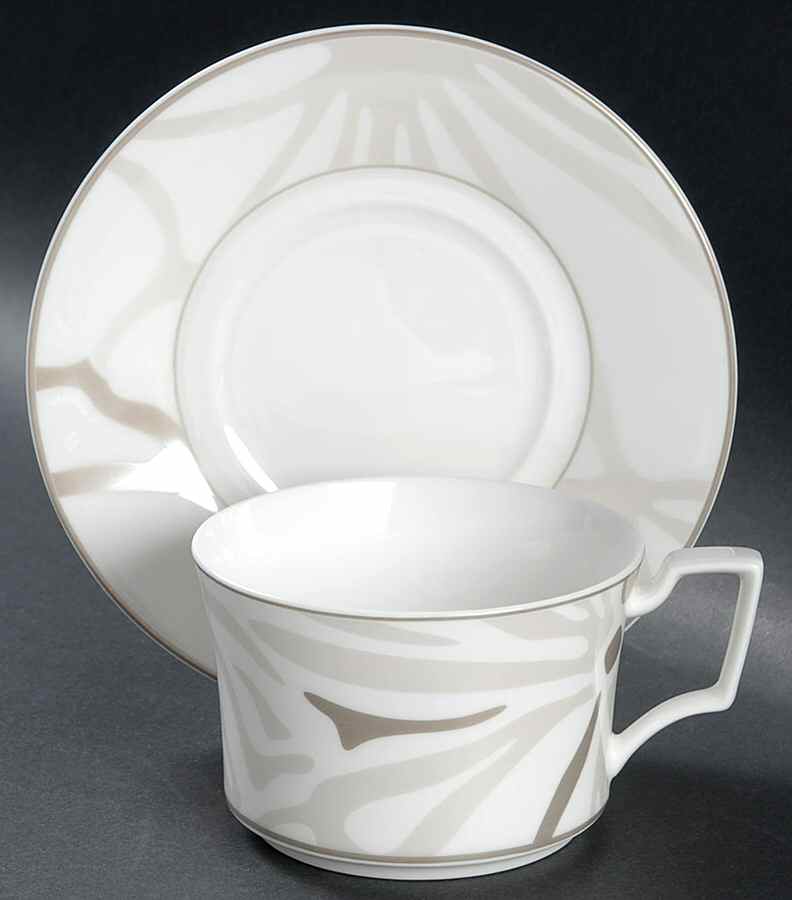Campania Flat Cup & Saucer Set by Noritake-1