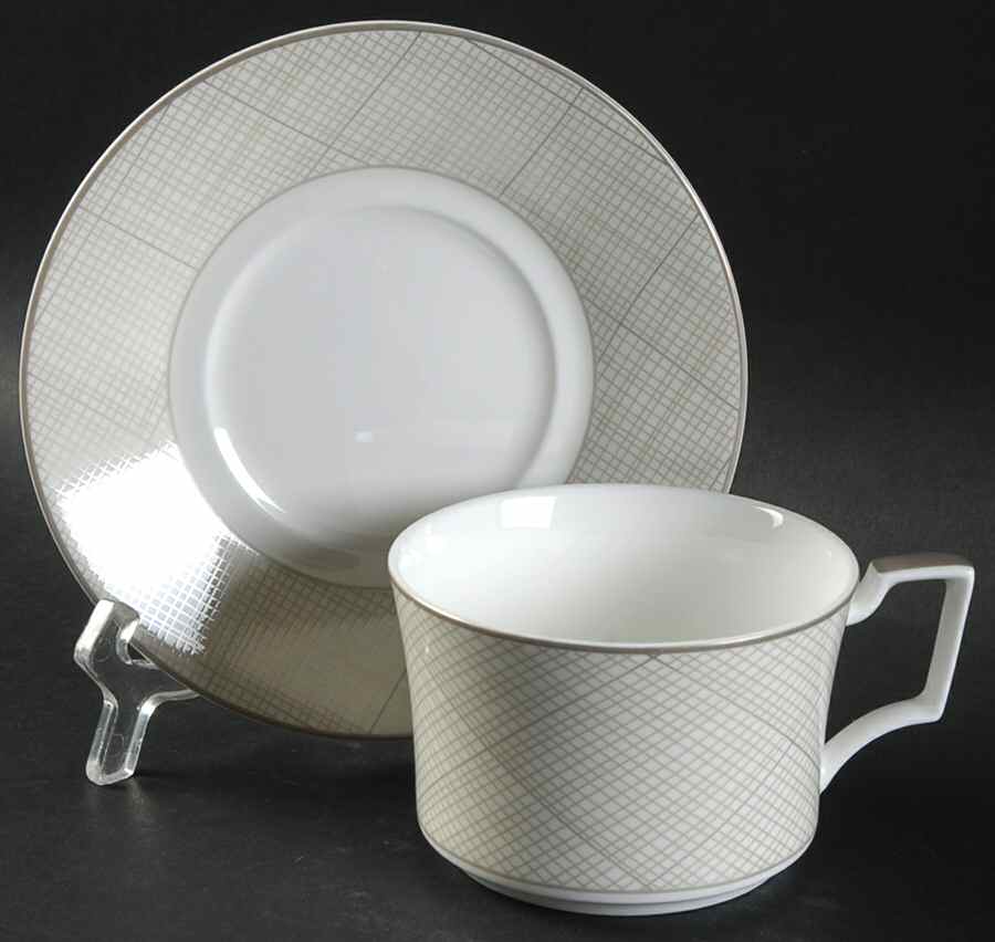 Veneto Flat Cup & Saucer Set by Noritake-1