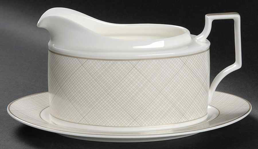 Veneto Gravy Boat & Underplate by Noritake-1