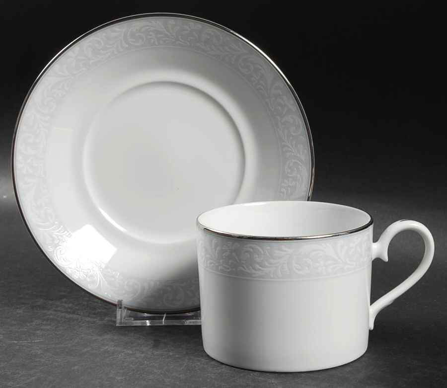 Alderwood Flat Cup & Saucer Set by Noritake-1
